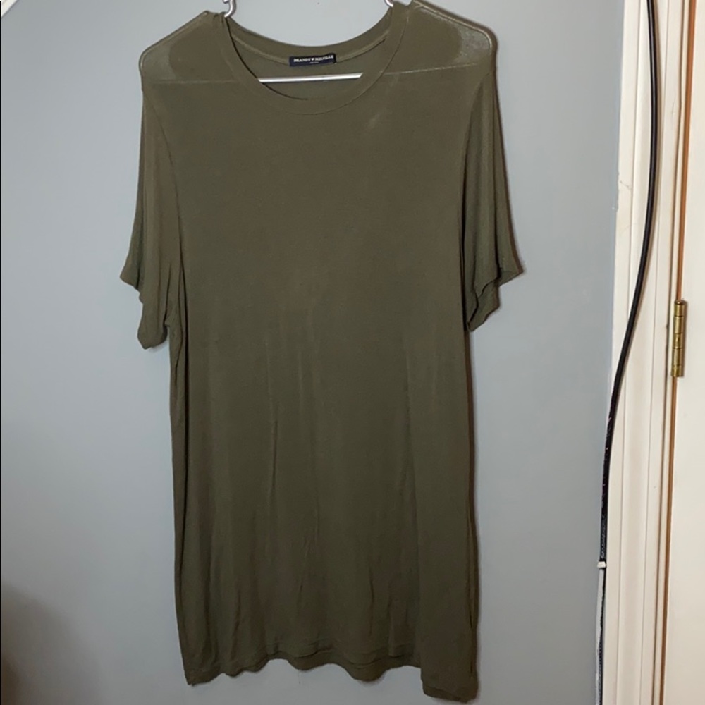 Olive Green T-Shirt Dress